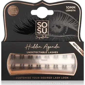 Péče o řasy a obočí SOSU Cosmetics Hidden Agenda Undetectable Lashes trsové nalepovací řasy bez uzlíku 10 mm