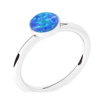 Prsten NUBIS® Stříbrný prsten s opálem - velikost 50 - NBP42-OP05-50