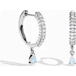 Royal Fashion stříbrné náušnice GU-DR23087E-SILVER-MOONSTONE-TOPAZ