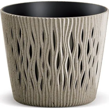 Květináč Květináč SCANDY ECO natural hnědý, varianta 12,8 cm