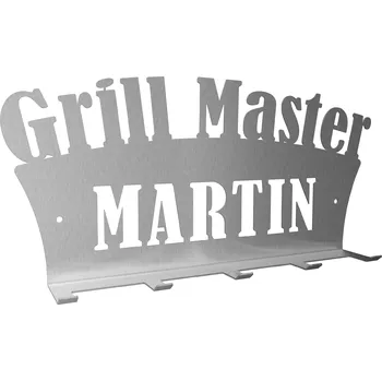 Věšák Nerezový věšák Grillmaster se jménem