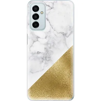 Pouzdro na mobilní telefon Odolné silikonové pouzdro iSaprio - Gold and WH Marble - Samsung Galaxy M23 5G