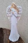 Andělka Aurelia s miminkem bílá 39 cm