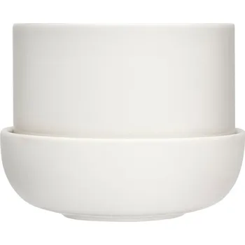 Květináč Iittala Květináč Nappula S, s podmiskou / bílý