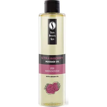 Masážní přípravek Sara Beauty Spa přírodní rostlinný masážní olej - Jahoda 250 ml