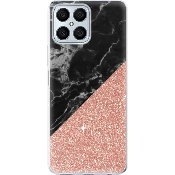 Odolné silikonové pouzdro iSaprio - Rose and Black Marble - Honor X8