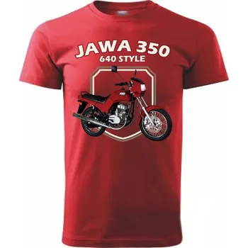 Pánské tričko STRIKER Tričko Jawa 350/640 Barva: Červená, Velikost: L