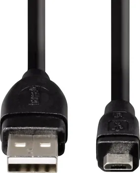 Datový kabel Hama USB 2.0 AB 0,25 m černý