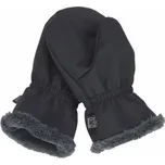 Dětské softshellové rukavice Fantom s kožíškem černé - palčáky velikost rukavic 5,5-7 let (4)