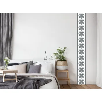 Samolepící dekorace Pruh z květů samolepka na zeď 9 x 75 cm