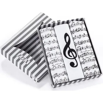 Látkový kapesník ETEX Dámské kapesníky s potiskem NOTY sada 3 ks