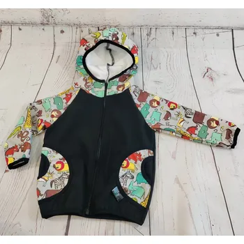 Chlapecká bunda Yháček Softshellová bunda Yháček, zimní, Wild Africa šedá Velikost: 92