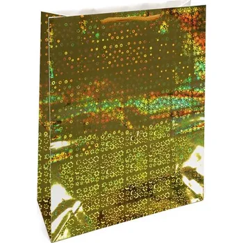 Dárková taška Dárková taška střední hologram Zlatá