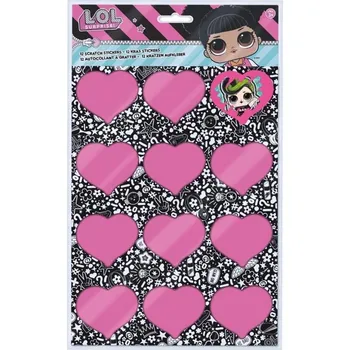 vyškrabávací obrázek TOYCOMPANY L.O.L. Surprise škrabací obrázky 12ks arch 20x33 cm