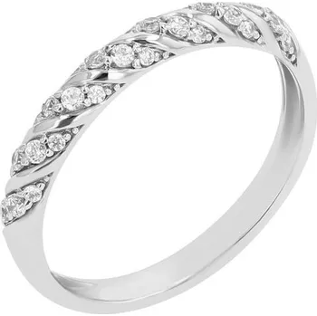 Prsten Proplétaný eternity prsten s lab-grown diamanty Rami