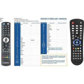 Dálkový ovladač General AB CRYPTOBOX 300HD, 350HD - náhradní dálkový ovladač