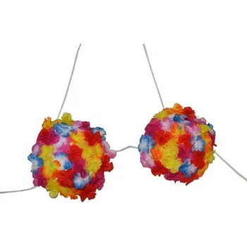 Karnevalový doplněk Funny Fashion Podprsenka z květů