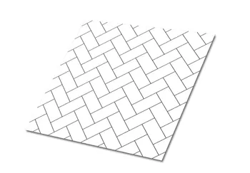 vinylová podlaha Samolepicí vinylové čtverce 30 x 30 cm 9 ks bílé rybí kost