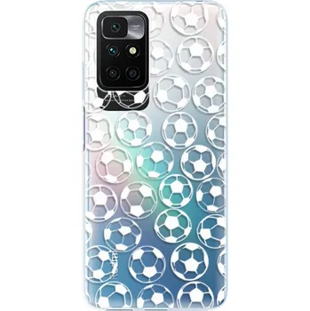Pouzdro na mobilní telefon Odolné silikonové pouzdro iSaprio - Football pattern - white - Xiaomi Redmi 10