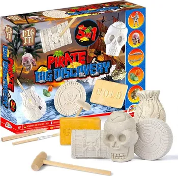 Dětská vědecká sada Mac Toys Archeologická sada pirátský poklad 5v1