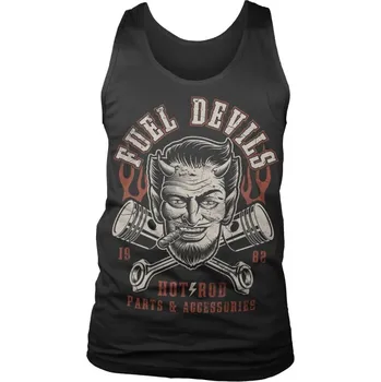 Pánské tílko Pánské tílko Fuel Devils Satans Pistons Tank Top - velikost M
