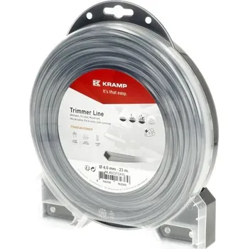 Žací struna Titanium Power Line, hranatá, 4,0 mm x 23 m Kramp (KP-NL4023TSKR) (Profesionální hranaté nylonové lanko pro vyžínače, křovinořezy - poskytuje oproti běžným žacím strunám o cca 30 % vyšší žací výkon. Délka 23 m, průměr 4,0 mm, hranatý tvar)