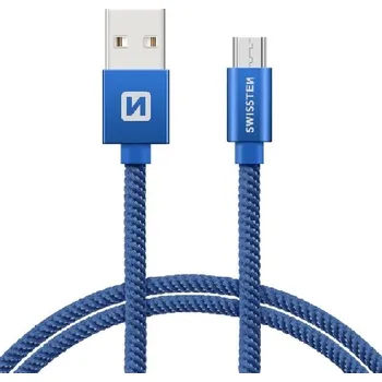 Datový kabel microUSB 1,2m modrý
