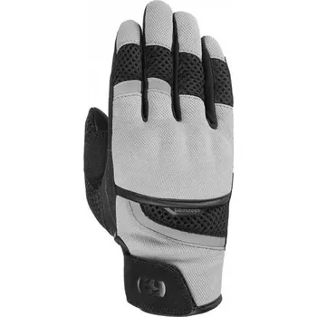 Moto rukavice Rukavice BRISBANE, OXFORD, dámské (šedá/bílá/černá) XS