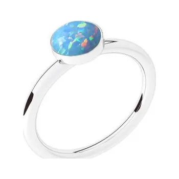 Prsten NUBIS® Stříbrný prsten s opálem - velikost 50 - NBP42-OP26-50