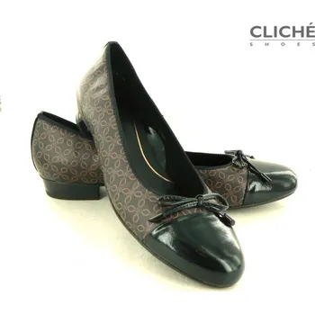 Dámská obuv Černo-hnědé baleríny Bari 12-43721-17, vel 42,5, 43 42,5