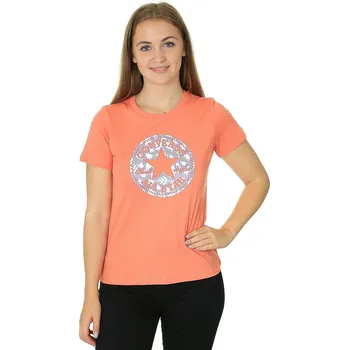 Dámské tričko tričko Converse Chuck Taylor All Star Patch/10022560 - A08/Bright Madder M