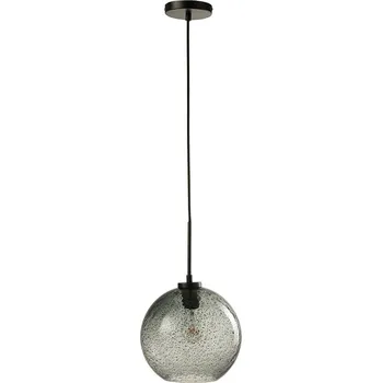 Šedé skleněné závěsné světlo J-Line Aurum 25,5 cm
