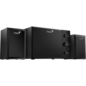 Audio Genius repro SW-2.1 350 , 15W, 3,5mm jack, dřevěné, černé