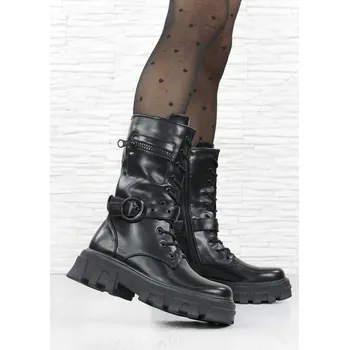 Dámské kozačky Cathay moda Dámské vysoké boty 0303B Velikost: 37