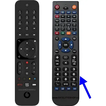 VTV BOX náhradní dálkový ovladač