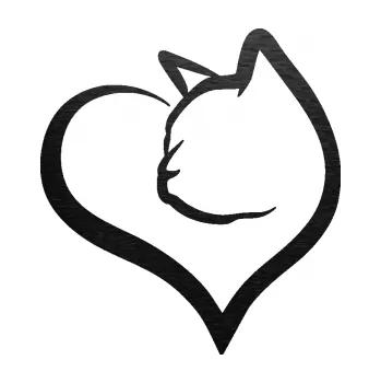 Samolepící dekorace SAMOLEPKA Kočka 027 levá v srdíčku (63 - škrábaný kov černý) NA AUTO, NÁLEPKA, FÓLIE, POLEP, TUNING, VLASTNÍ TEXT, TISK, AUTOSAMOLEPKY.cz, POLEPY, OBRÁZEK, LOGO, SAMOLEPKY