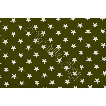 Hvězdy 4cm na khaki úplet