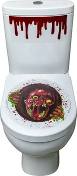 Party dekorace Smiffys WC samolepka zombie