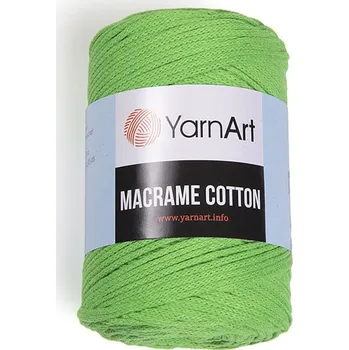 Galanterie YarnArt Příze Macrame Cotton 802 - neonová zelená