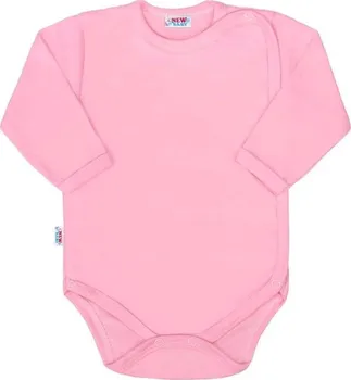 Kojenecký body New Baby Classic II celorozepínací body růžové