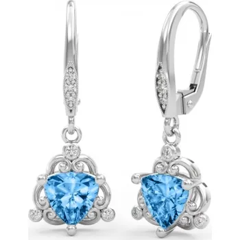 Náušnice Couple, Velkolepé náušnice Antoinette II, bílé zlato s barevnými zirkony, 6680389-0-0-3