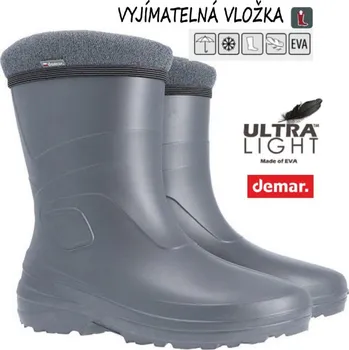 Dívčí obuv DEMAR holínky LUCY 0225 C grey, --- - 39