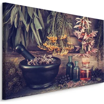 Obraz MyBestHome BOX Plátno Koutek S Bylinkami A Kořením Varianta: 30x20