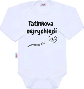 Kojenecký body New Baby Tatínkova nejrychlejší body bílé 50