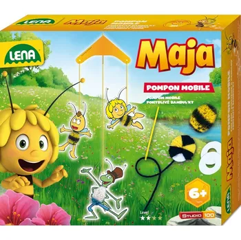 kreativní sada LENA Včelka Mája pompon zvířátka