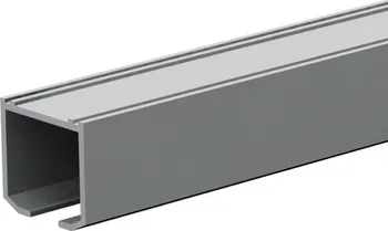 Nábytkové kování Valcomp Herkules Plus horní vodící profil z hliníku 2000 x 33 x 30 mm šedý