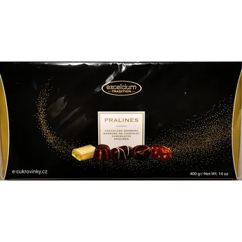 Bonboniéra Bonboniéra EXCELCIUM Pralinés 400 g ČERNÁ (bonboniéra / výběr pralinek)