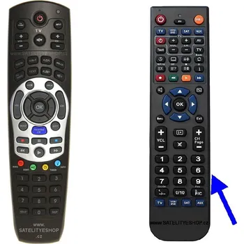 Dálkový ovladač Náhradní dálkový ovladač Kaon KSC-S660HD PVR UPC