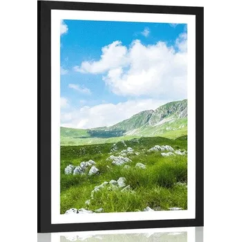 Plakát Dovido Plakát s paspartou údolí v Černé Hoře