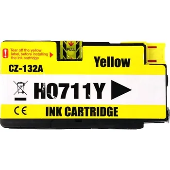 Inkoustová kazeta - HP CZ132A (711) - yellow - kompatibilní